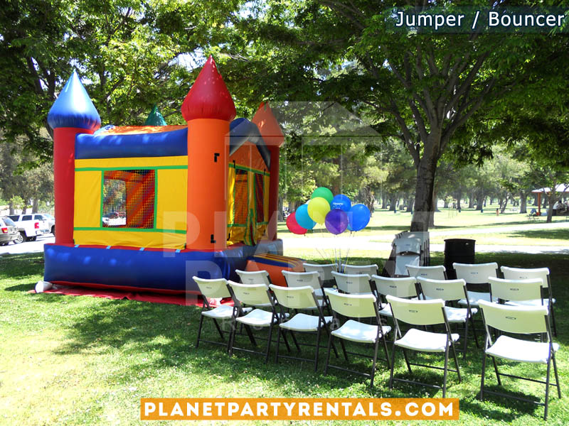 bounce house tables and chairs for rent